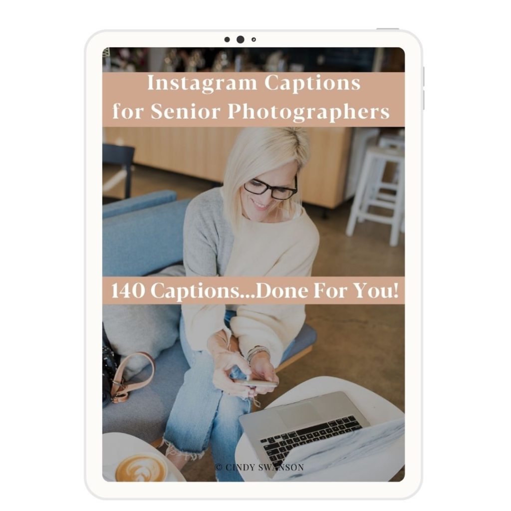 Instagram captions for senior photographer